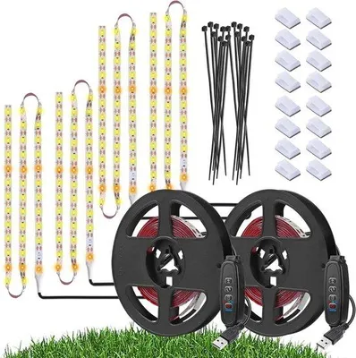 Obrázok produktu pre Vodotesná LED rastlinná lampa s plným spektrom, s možnosťou stmievania, 120 LED diód, USB, 3 časovače, osvetlenie pre rastliny