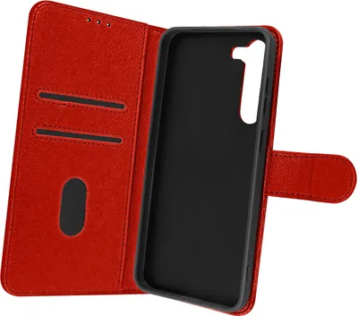 Produktbild von Avizar, Kunstleder-Klappetui mit Standfunktion für Samsung Galaxy S23 Plus, Rot