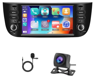 Image de Autoradio - Système audio pour voiture - Lecteur multimédia - Système de navigation - Écran HD de 6,2 pouces