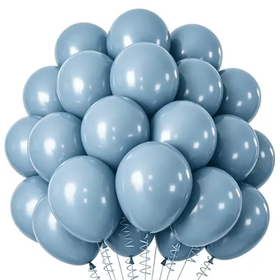 Productafbeelding van Ballonketting, poederblauw, 100 stuks, set van 10-inch latexballonnen voor verjaardag, babyshower, bruiloft