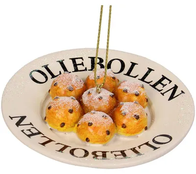 Zdjęcie produktu dla Świąteczna zawieszka "Oliebollen" - brązowa - 8,5 cm