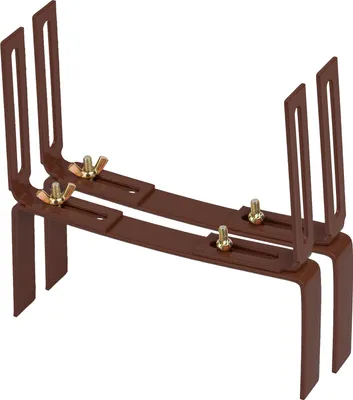 Produktbild von BigDean Blumenkastenhalter 2 Stück braun Standard H-Form Kasten Halter Balkonkastenhalter
