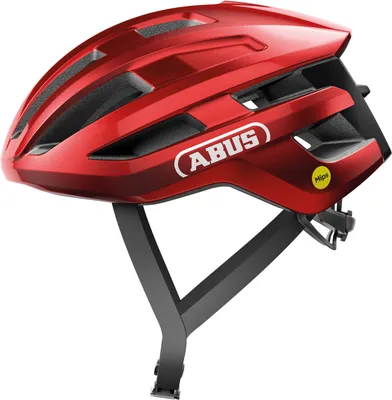 Produktbild von ABUS Rennradhelm PowerDome MIPS - leichter Fahrradhelm mit cleverem Belüftungssystem und Aufprallschutz -  Italy - für Damen und Herren - Rot, Größe M (54-58 cm)