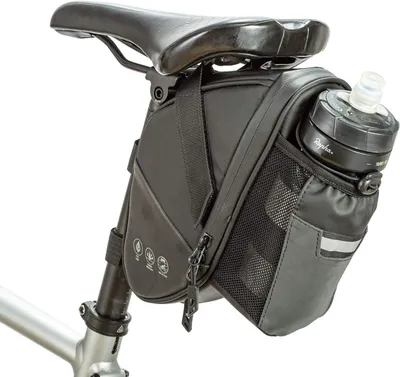 Productafbeelding van Zadeltas fiets 1,5 liter - Waterdicht - Met bidonvak - Reflecterend