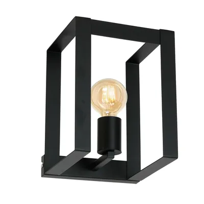 Zdjęcie produktu dla Kinkiet Kartel czarny mat 1xE27x15W metal wym:25x20x18cm IP20 Luminex