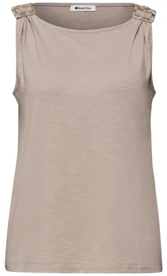 Produktbild von Street One LTD QR slub jersey top w.shoul clay sand 42