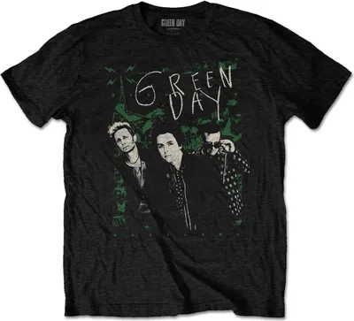 Immagine prodotto di Green Day - Maglietta "Green Lean" per uomo/donna Unisex RO2121 (XL) (Nero)