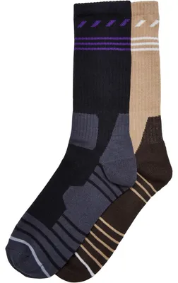 Image de Urban Classics - Chaussettes pour hommes - Randonnée (lot de 2) TN618 (38 EU) (noir/beige Union)