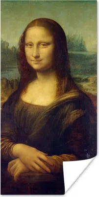 Produktbild von MuchoWow® Poster Mona Lisa - Leonardo da Vinci 60x120 cm - Wandschmuck