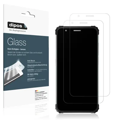 Produktbild von 2x Schutzfolie für Blackview BV6600E matt - Anti-Shock 9H Folie dipos Glass Kunststoffglas