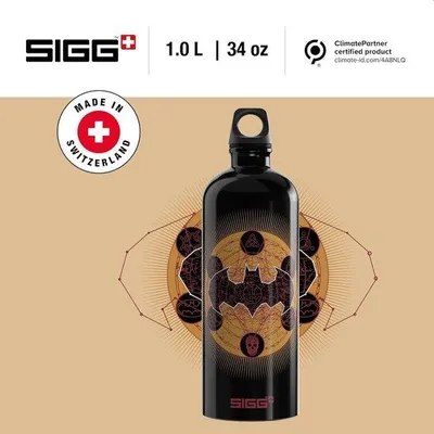 Image de Bouteille de voyage en plastique sans BPA, avec filtre et d'une contenance de 1 litre
