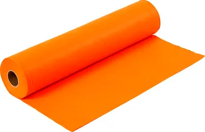 Immagine prodotto di Feltro artigianale arancione, 45 cm x 1,5 mm x 5 m, 180-200 g, rotolo