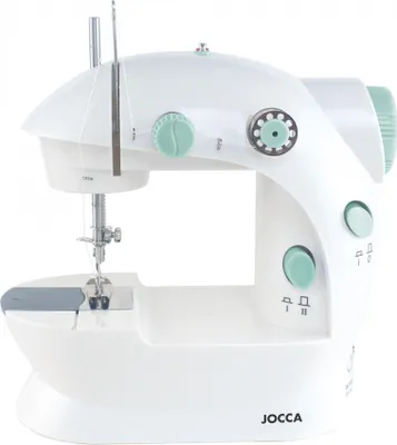 Zdjęcie produktu dla JOCCA 6652, Biały, Półautomatyczna maszyna do szycia, Szycie, Przyciski, obrotowy, Prąd elektryczny, 6 V