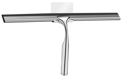 Produktbild von Duschabzieher Edelstahl 35 cm ohne Bohren mit Haken