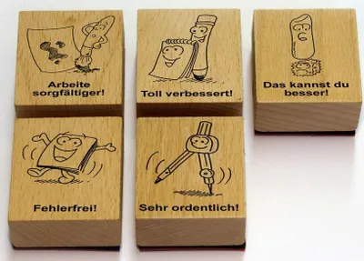 Produktbild von Das Grundschul-Korrekturstempel-Set