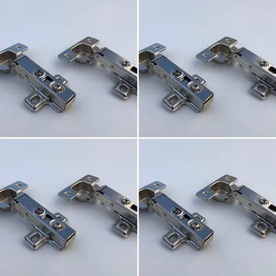 Produktbild von 8er-Set Scharniere mit Softclose (neu) passend für Besta (Ikea) mit 8 Scharniere und 32 Schrauben