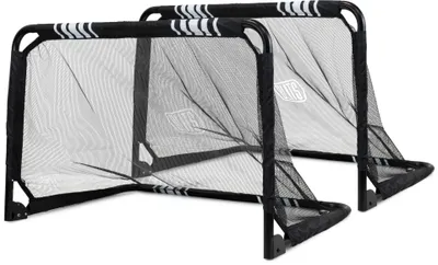 Produktbild von BLITS Fußballtor-Set 90 x 60 cm Klappbar Verzinkter Stahl Schwarz