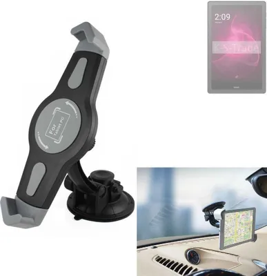 Produktbild von K-S-Trade Scheiben-Halterung für Tablets kompatibel mit T-Mobile REVVL TAB 5G KFZ Tablet Saugnapf Auto Halterung Windschutzscheibe Holder Halter