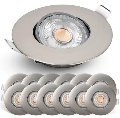 Zdjęcie produktu dla Emos Select, regulowane oświetlenie LED do wpuszczania, średnica 9 cm, 480 lm, temperatura barwowa 2700 K – 1 sztuka