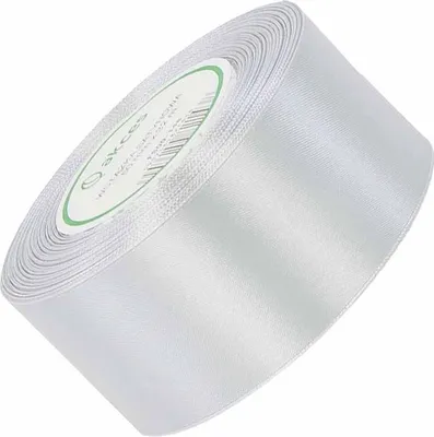 Zdjęcie produktu dla Wstążka satynowa srebrna 50mm - 32mb