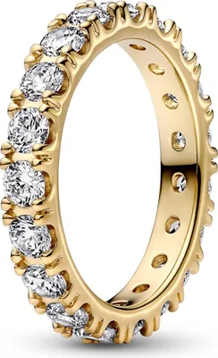 Produktbild von PANDORA Eternity Ring für Damen, goldfarben mit Zirkonia