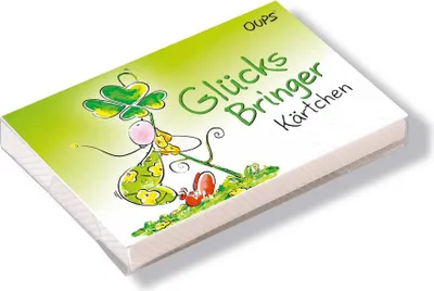 Produktbild von Oups Kärtchenbox - Glücksbringer Kärtchen