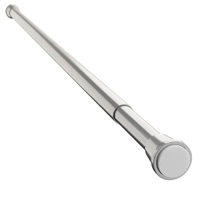 Obrázok produktu pre Tyč na sprchový záves 190 - 300 cm strieborná matná ** EXTRA DĹŽKA ** SPRCHOVÁ TYČ