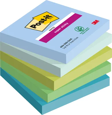 Produktbild von Post-it-memoBlok 3m nach-it 654-5ss-oas | Packen Sie ein 5 -Stück | 12 Stücke