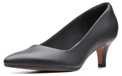 Produktbild von Clarks Damen Linvale Jerica Pumps, schwarzes Leder, 40 EU