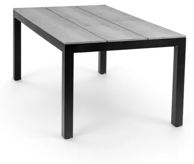 Produktbild von Gartentisch Limasol 180 x 100 cm | Polywood & Aluminium | Grau