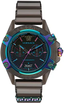 Immagine prodotto di Versace VEZ701022 Icon Active Chrono schwarz Silikon Herren Damen Unisex Uhr NEU