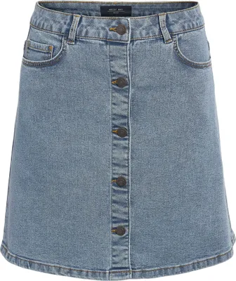 Produktbild von NOISY MAY Jeansrock mit Knopfleiste und aufgesetzten Taschen Größe: M