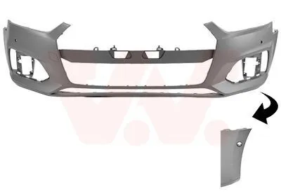 Produktbild von VAN WEZEL Stoßstange Stoßfänger für AUDI A5 Sportback (F5A) Grundiert 0389579