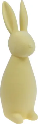 Produktbild von Deko-Hase Osterhase beflockt gelb H47cm Dekofigur