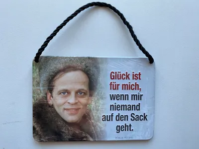 Produktbild von Kulthänger Blechschild, Kinski - Auf den Sack gehen, KH 272
