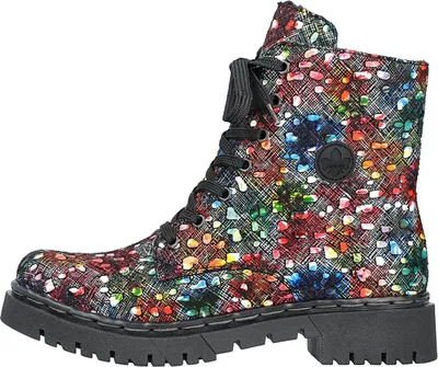Produktbild von Rieker Schnürstiefel - Multicolor Synthetik Größe: 36 Normal