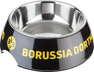 Produktbild von Hunter Melamin-Napf BVB schwarz/gelb, Fassungsvermögen: 700 ml