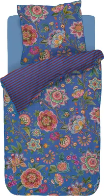 Produktbild von Pip Wendebettwäsche Bombay Bold" blau 1x 155x220 cm + 1x 80x80 cm"