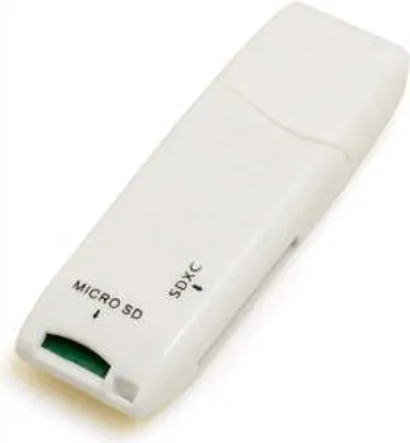 Produktbild von SYSTEM-S 2 in 1 USB Typ A 3.0 zu Micro SD SDXC SDHC Kartenleser Adapter
