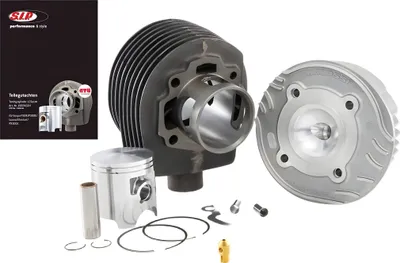 Produktbild von Rennzylinder SIP Legal 125 ccm Ø 57mm mit Zylinderkopf für Vespa P80X, PX80 E, Lusso