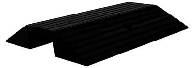 Produktbild von Gummibrückenschwellenrampe 49x40x8cm, schwarz, für Rollatoren, Scooter und Rollstühle