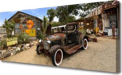 Produktbild von Tulup Leinwand-Bilder 125x50 Wandbild Canvas Kunstdruck Auto Architektur