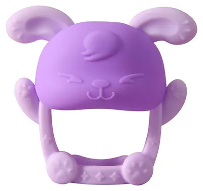 Produktbild von Baby Beissspielzeug Kaninchen Beisshandschuh Baby Beissring Baby Beisshandschuh Beissschnuller Silikon Kauspielzeug fuer Kleinkinder ab 3 Monaten Abnehmbare Komponente