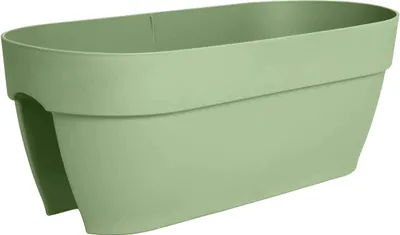 Produktbild von elho® Vibia campana Geländerkasten Flower Bridge Pistaziengrün 60 cm - Kunststoff