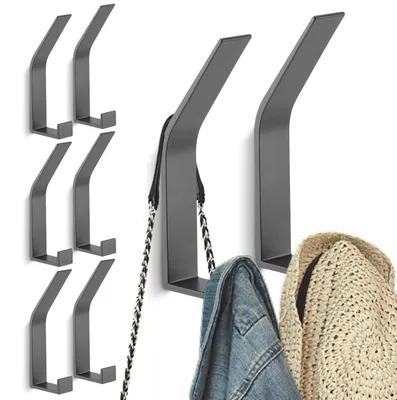 Produktbild von 8 Stück Wandhaken - Moderne Wandhaken für Kleidung, Jacke, Tasche, Handtuch und mehr