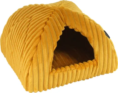 Obrázek produktu pro Pelíšek pro psy a kočky Iglú Stripe 45x45 cm žlutá