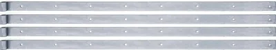 Image de Charnière de magasin Alberts 862466, droite, extrémité droite, zinguée bleu par galvanisation, rouleau Ø 16 mm, dimensions 1160 x 40 mm, lot de 4