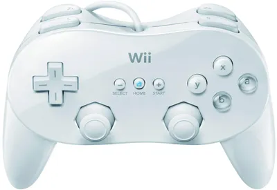 Produktbild von Nintendo Classic Controller Pro, Gamepad, Wii, Home button,Select button,Start button, Kabellos, RF, Weiß