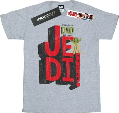 Produktbild von Star Wars - "Dad Jedi Master" T-Shirt für Herren BI46346 (S) (Grau)