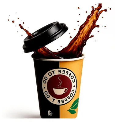 Produktbild von 100 Kaffeebecher 200ml mit Deckel in Weiß, Pappbecher für Coffee to go, 0,2l Hartpapierbecher für kalte und heiße Getränke